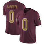 Silnrao W.Commanders #0 Mike Sainristil Player Burgundy Alternate Vapor Untouchable Limited  Stitched Jerseys