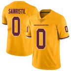 Silnrao W.Commanders #0 Mike Sainristil Player Gold Vapor Limited Stitched Jerseys