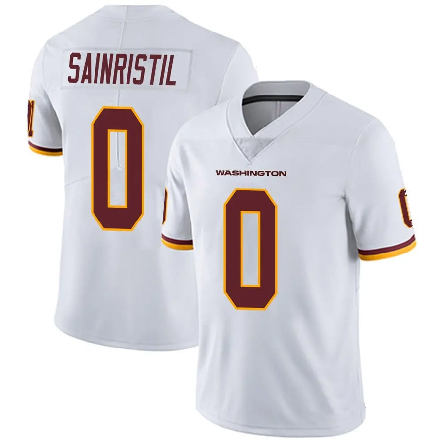 Silnrao W.Commanders #0 Mike Sainristil Player White Vapor Untouchable Limited  Stitched Jerseys