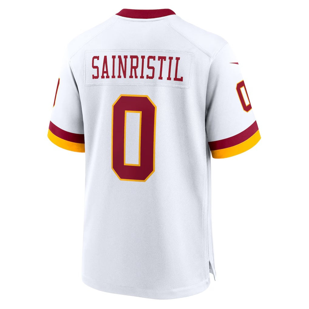 Silnrao W.Commanders #0 Mike Sainristil White Game Stitched Jerseys