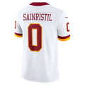 Silnrao W.Commanders #0 Mike Sainristil White Vapor F.U.S.E. Stitched Limited Stitched Jerseys