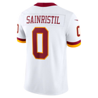 Silnrao W.Commanders #0 Mike Sainristil White Vapor F.U.S.E. Stitched Limited Stitched Jerseys