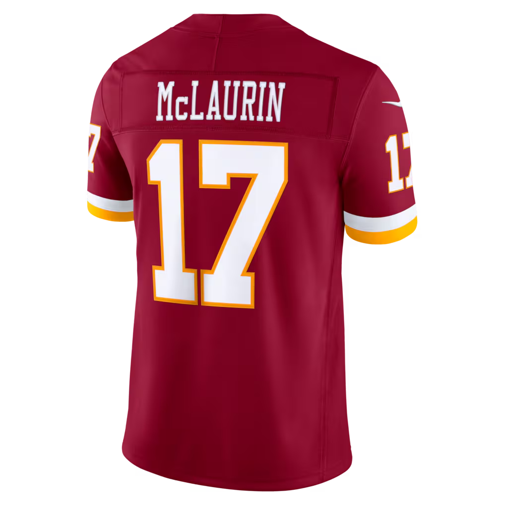 Silnrao W.Commanders #17 Terry McLaurin Burgundy Team Vapor F.U.S.E. Stitched Limited Jerseys