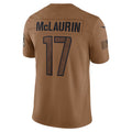 Silnrao W.Commanders #17 Terry McLaurin Player Brown Salute To Service Limited Stitched Jerseys