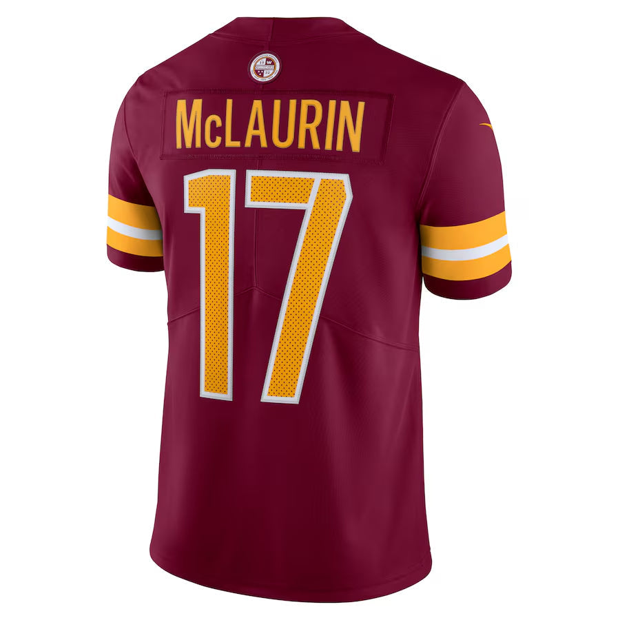 Silnrao W.Commanders #17 Terry McLaurin Player Burgundy Vapor Limited Stitched Jerseys