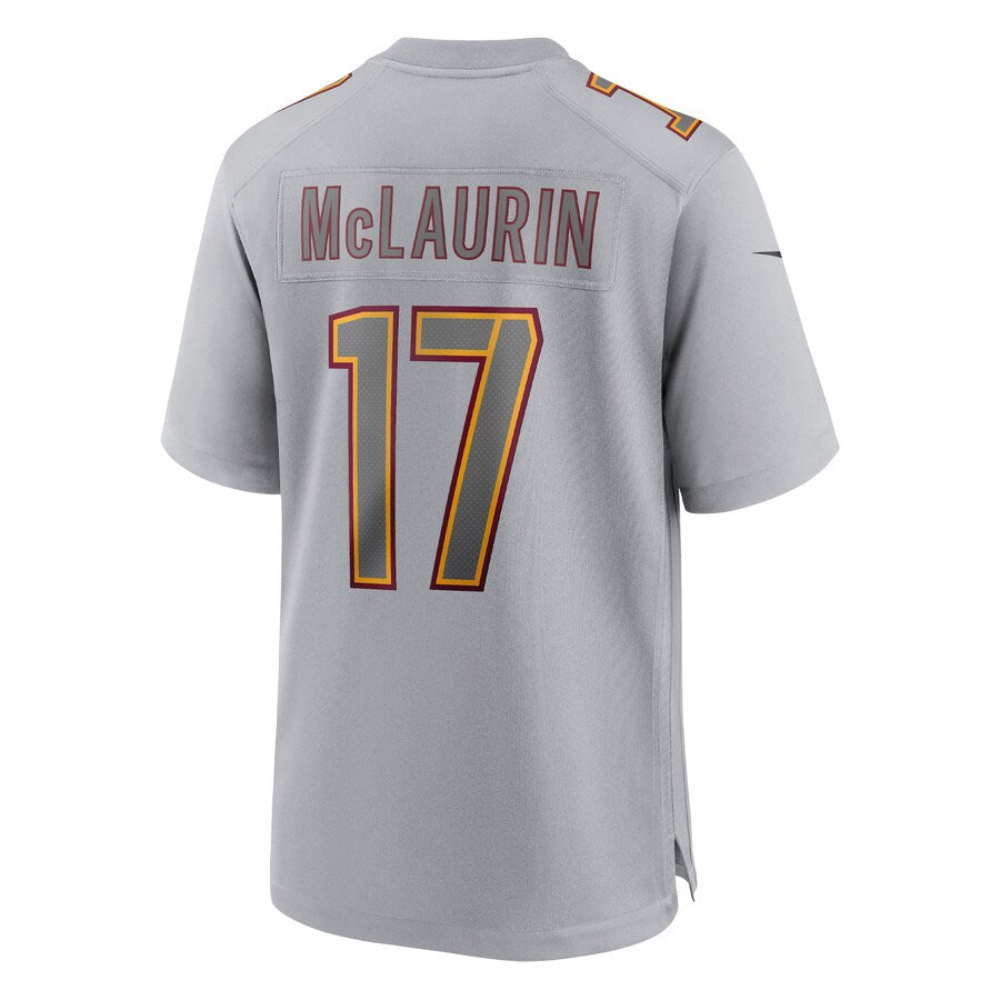 SilnraoW.Commanders #17 Terry McLaurin Player Gray Fashion Game Stitched Jerseys