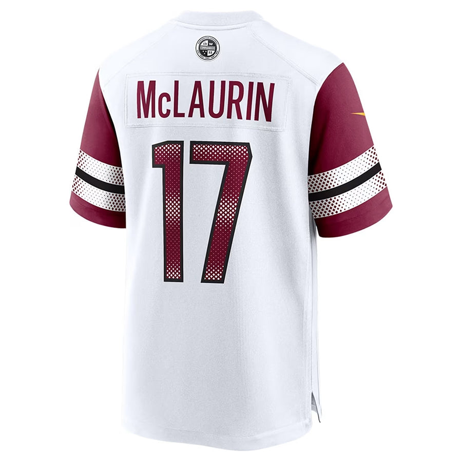 Silnrao W.Commanders #17 Terry McLaurin Player WHITE Game Stitched Jerseys