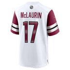 Silnrao W.Commanders #17 Terry McLaurin Player WHITE Game Stitched Jerseys