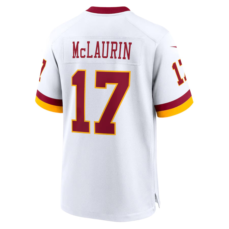 Silnrao W.Commanders #17 Terry McLaurin Player White Home Game Stitched Jerseys