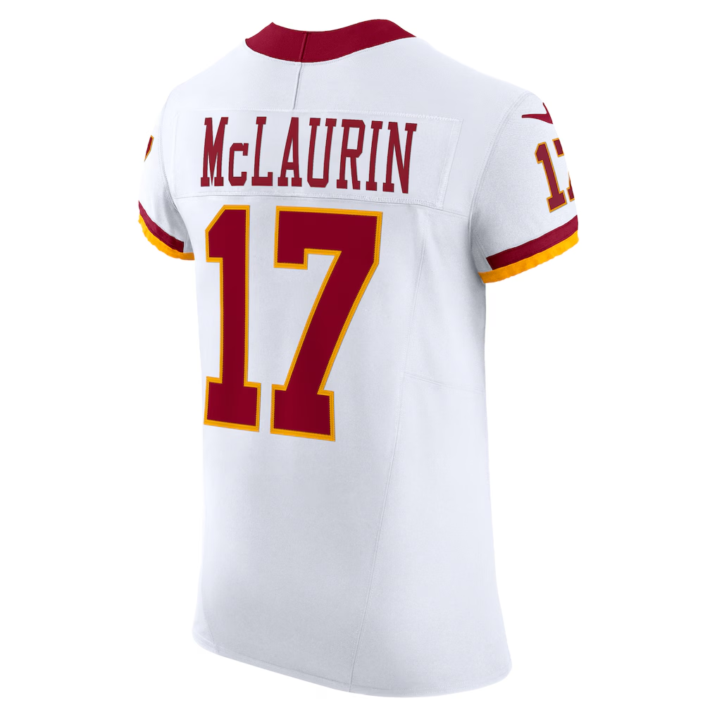 Silnrao W.Commanders #17 Terry McLaurin White Alternate 2 Super Bowl Era Vapor F.U.S.E. Elite Stitched Jerseys