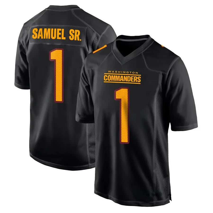 Silnrao W.Commanders #1 Deebo Samuel Sr Player Black Fashion Game Football Jerseys