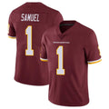 Silnrao W.Commanders #1 Deebo Samuel Sr Player Burgundy Vapor Limited Stitched Jerseys