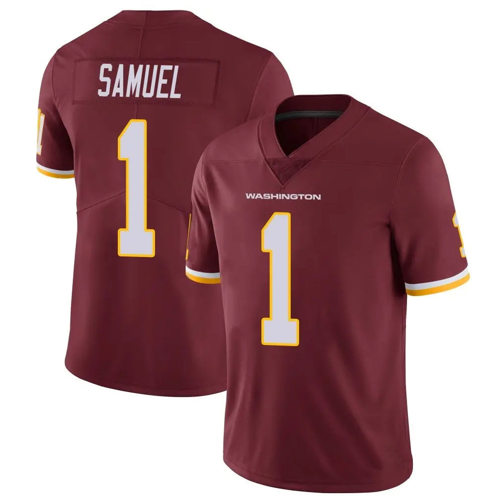 Silnrao W.Commanders #1 Deebo Samuel Sr Player Burgundy Vapor Limited Stitched Jerseys