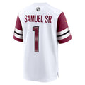 Silnrao W.Commanders #1 Deebo Samuel Sr Player White Home Game Stitched Jerseys
