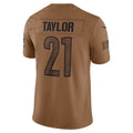 Silnrao W.Commanders #21 Sean Taylor Player Brown Salute To Service Limited Stitched Jerseys