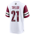 Silnrao W.Commanders #21 Sean Taylor Player White Home Game Stitched Jerseys
