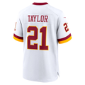 Silnrao W.Commanders #21 Sean Taylor White Game Super Bowl Era Stitched Jerseys