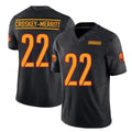 Silnrao W.Commanders #22 Jacory Croskey-Merritt Player Black Vapor F.U.S.E. Limited Stitched Jerseys