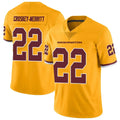 Silnrao W.Commanders #22 Jacory Croskey-Merritt Player Gold Vapor Limited Stitched Jerseys