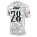 Silnrao W.Commanders #28 Darrell Green Player  Arctic Camo Salute To Service Limited Stitched Jerseys