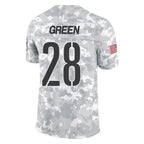 Silnrao W.Commanders #28 Darrell Green Player  Arctic Camo Salute To Service Limited Stitched Jerseys