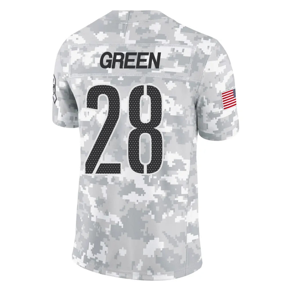 Silnrao W.Commanders #28 Darrell Green Player  Arctic Camo Salute To Service Limited Stitched Jerseys