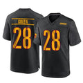 Silnrao W.Commanders #28 Darrell Green Player Black Home Game Stitched Jerseys