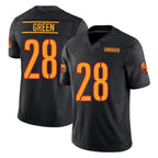 Silnrao W.Commanders #28 Darrell Green Player  Black Vapor F.U.S.E. Limited Stitched Jerseys