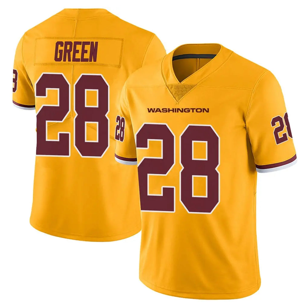 Silnrao W.Commanders #28 Darrell Green Player  Gold Vapor Limited Stitched Jerseys