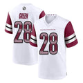 Silnrao W.Commanders #28 Darrell Green Player White Home Game Stitched Jerseys