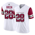 Silnrao W.Commanders #28 Darrell Green Player  White Vapor F.U.S.E. Limited Stitched Jerseys
