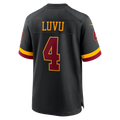 Silnrao W.Commanders #4 Frankie Luvu Black Hail Raiser Alternate Game Stitched Jerseys