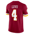 Silnrao W.Commanders #4 Frankie Luvu Burgundy Team Vapor F.U.S.E. Stitched Limited Jerseys