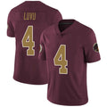 Silnrao W.Commanders #4 Frankie Luvu Player Burgundy Alternate Vapor Untouchable Limited  Stitched Jerseys