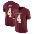 Silnrao W.Commanders #4 Frankie Luvu Player Burgundy Vapor Limited Stitched Jerseys
