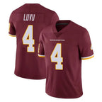 Silnrao W.Commanders #4 Frankie Luvu Player Burgundy Vapor Limited Stitched Jerseys
