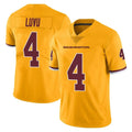 Silnrao W.Commanders #4 Frankie Luvu Player Gold Vapor Limited Stitched Jerseys