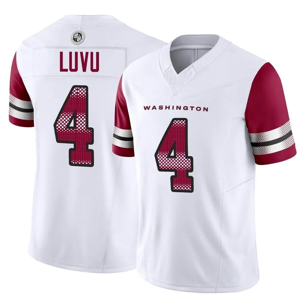 Silnrao W.Commanders #4 Frankie Luvu Player Arctic Camo Salute to Service Hoodies Stitched Jerseys