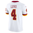 Silnrao W.Commanders #4 Frankie Luvu White Vapor F.U.S.E. Stitched Limited Jerseys