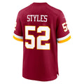 Silnrao W.Commanders #52 Sonny Styles Burgundy 2026 Draft First Round Pick No. 7 Team Game Stitched Jerseys