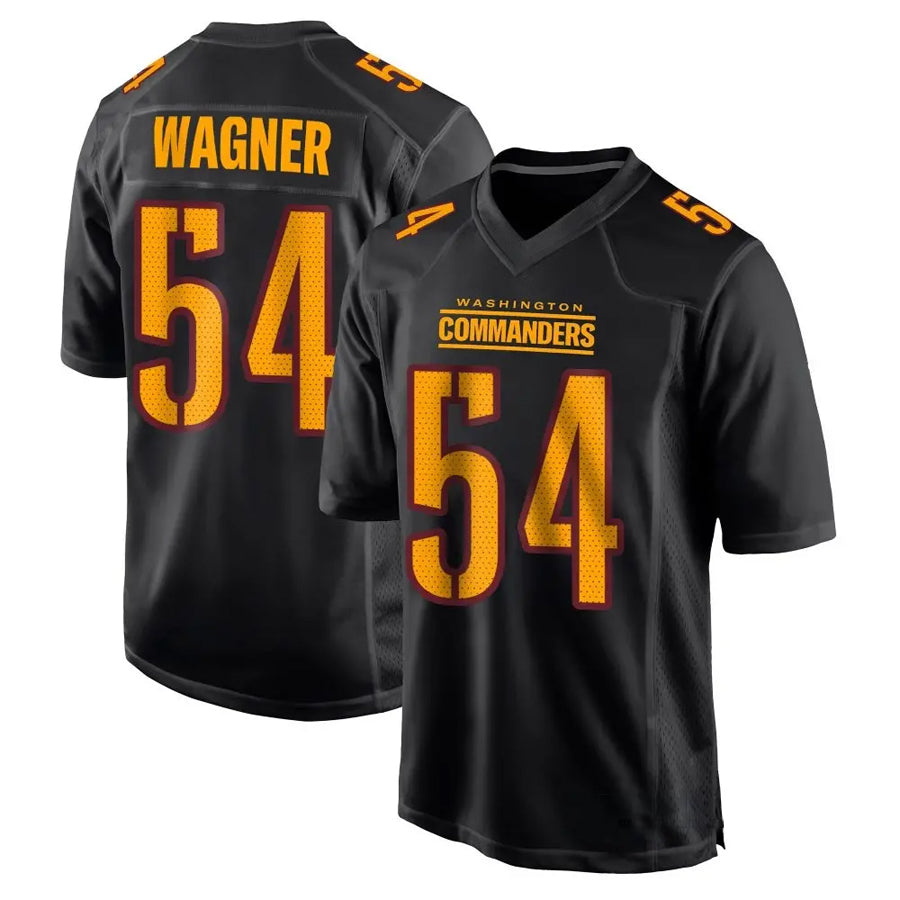 Silnrao W.Commanders #54 Bobby Wagner Player Carbon Black Fashion Stitched Jerseys
