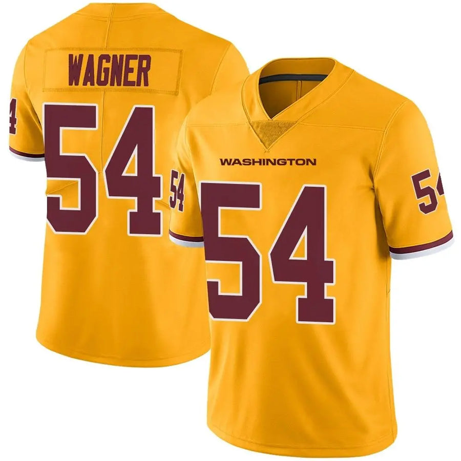 Silnrao W.Commanders #54 Bobby Wagner Player Limited Gold Color Rush Stitched Jerseys