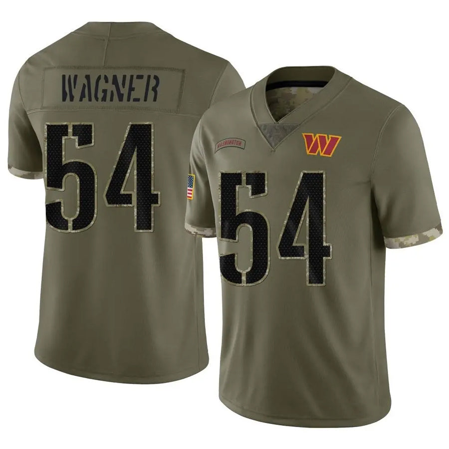 Silnrao W.Commanders #54 Bobby Wagner Player Olive Salute To Service Limited Stitched Jerseys