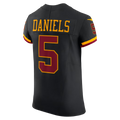 Silnrao W.Commanders #5 Jayden Daniels Black Alternate Vapor F.U.S.E. Elite Stitched Jerseys