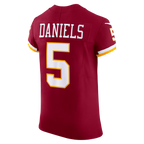 Silnrao W.Commanders #5 Jayden Daniels Burgundy Vapor F.U.S.E. Elite Stitched Jerseys