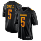 Silnrao W.Commanders #5 Jayden Daniels Player Carbon Black Fashion Stitched Jerseys