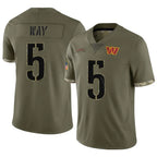 Silnrao W.Commanders #5 Jayden Daniels Player Olive Salute To Service Limited Stitched Jerseys