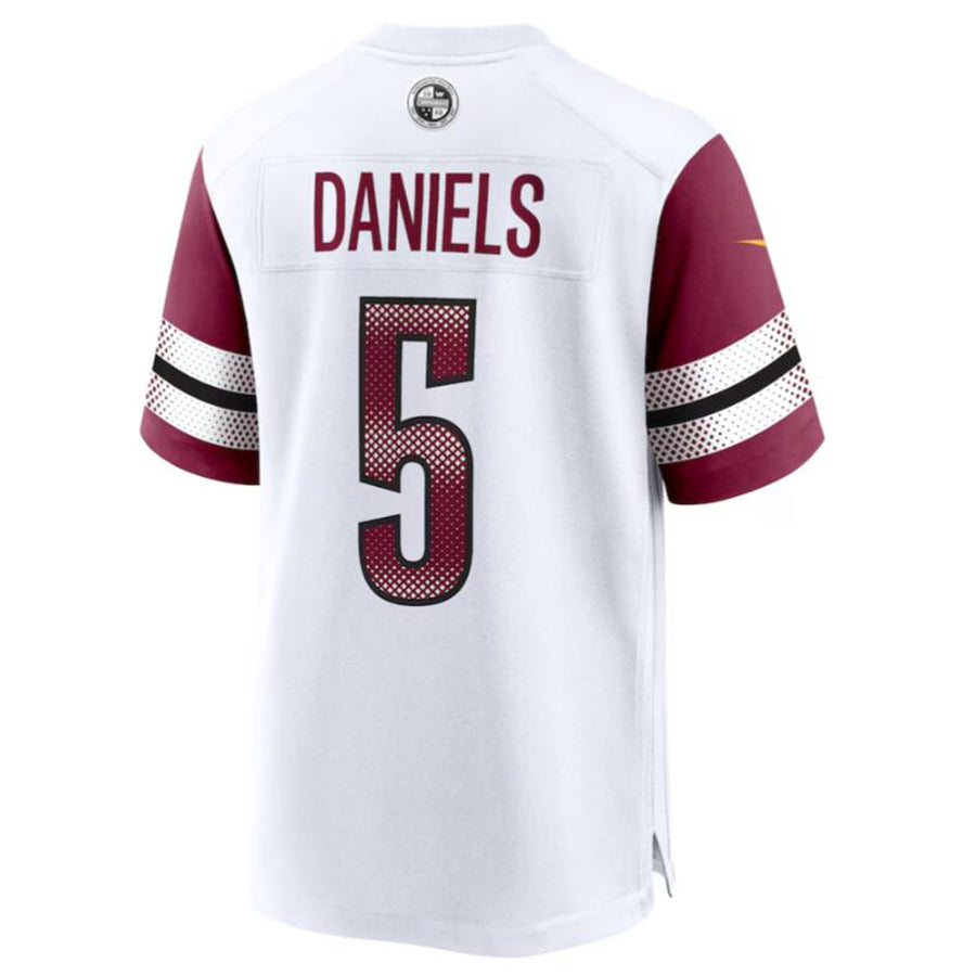 Silnrao W.Commanders #5 Jayden Daniels White 2024 Draft First Round Pick Player Game Stitched Jerseys