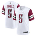 Silnrao W.Commanders #5 Jayden Daniels White 2024 Draft First Round Pick Player Game Stitched Jerseys