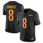 Silnrao W.Commanders #8 Brian Robinson Jr. Black Vapor Untouchable Limited Jersey American Stitched Jerseys